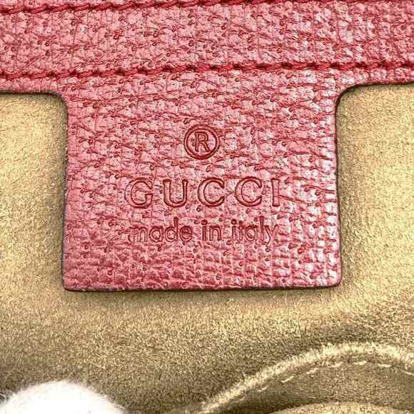 GUCCI Red Leather Backpack - Picture 7 of 12